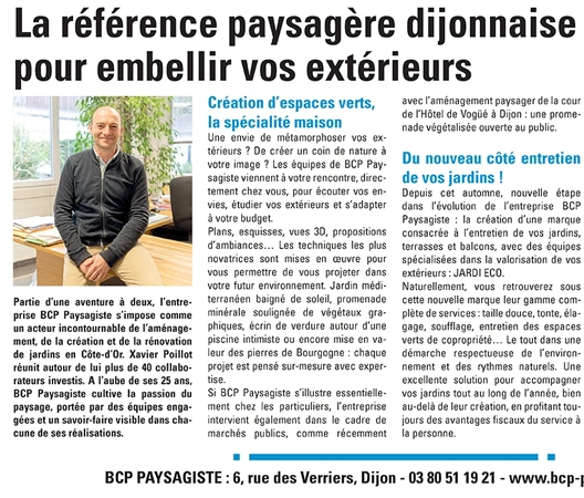 La référence paysagère dijonnaise 