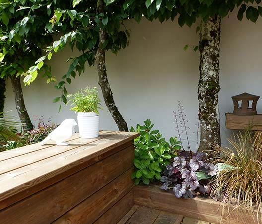 jardin avec terrasse en bois, photo 18