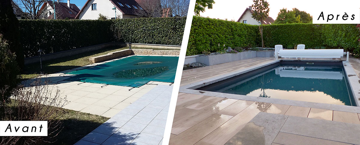 Jardin avant et après 2