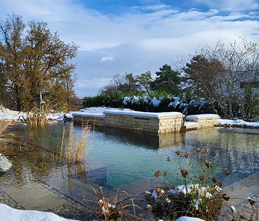 Baignade naturelle hiver