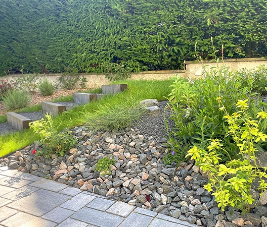 massif minéral en talus